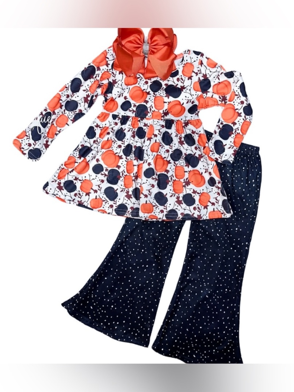 NEW Girls Pumpkin Boutique Outfit Fall Halloween Thanksgiving Multiple Sizes